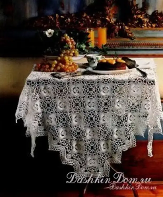 விளக்கம் மூலம் பின்னிவிட்டாய் tablecloths