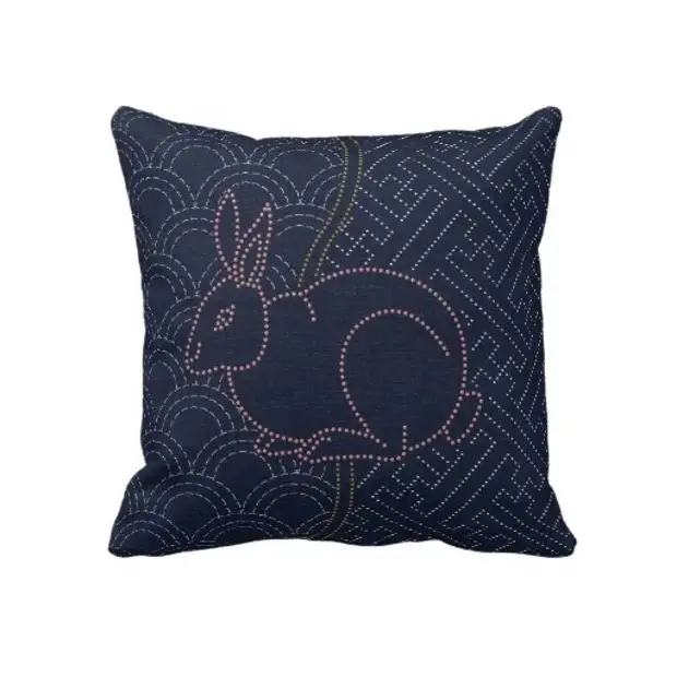 Ġappuniż Sashiko Fenek 2 Pillow