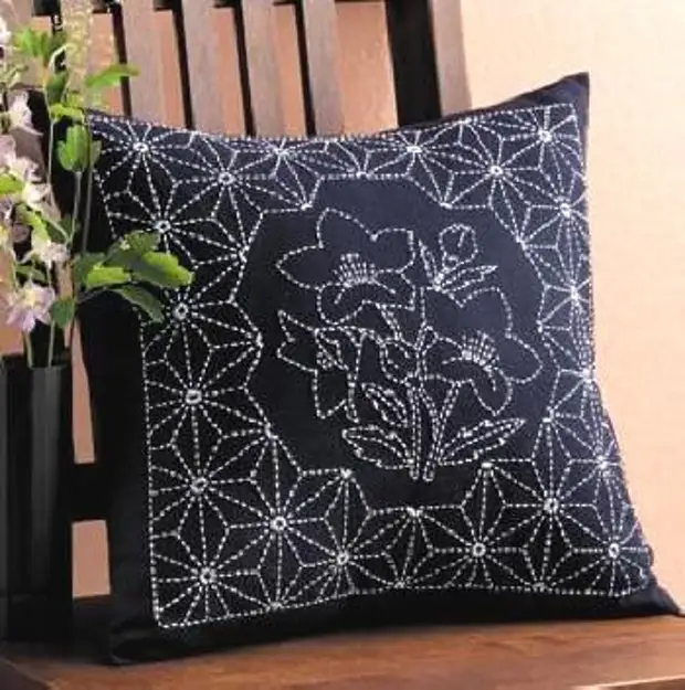 Pillow Sashiko.