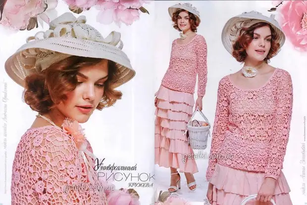 Jumper romantique dans un style vintage, qui est de retour dans la mode