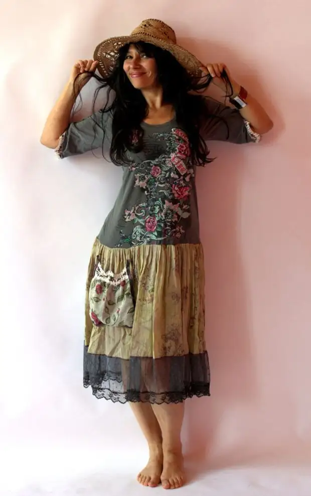 Reused en Remade Dress Tunika troch JamFashion op Etsy, $ 86,00: