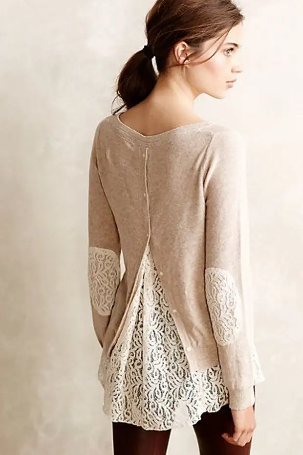 Lacescape Pullover - Anthropologie.com Unë nuk e di nëse përshtatja do të punojë, por më pëlqen pamja: