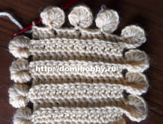 Festons সঙ্গে Crochet.