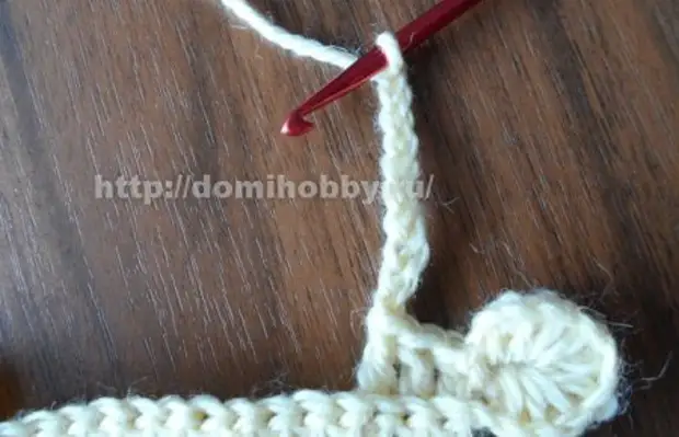 Crochet avec des festons