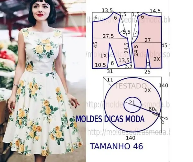 Modelagem: Vestidos, Saias, Blusas ... Não tão terrível: Aprendendo a construir um padrão!