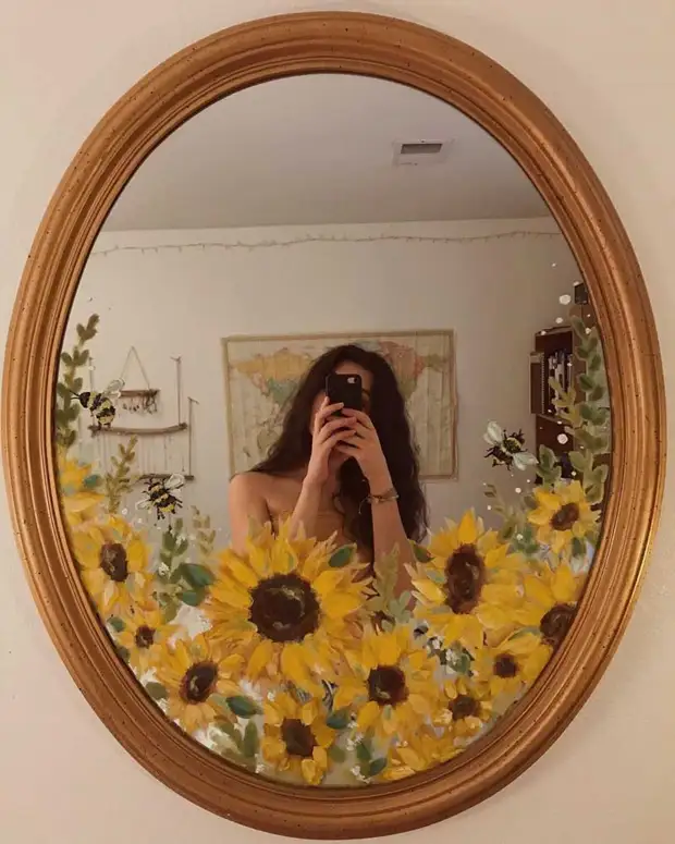 15 idéer hur man målar spegeln och gör den mest kreativa selfie