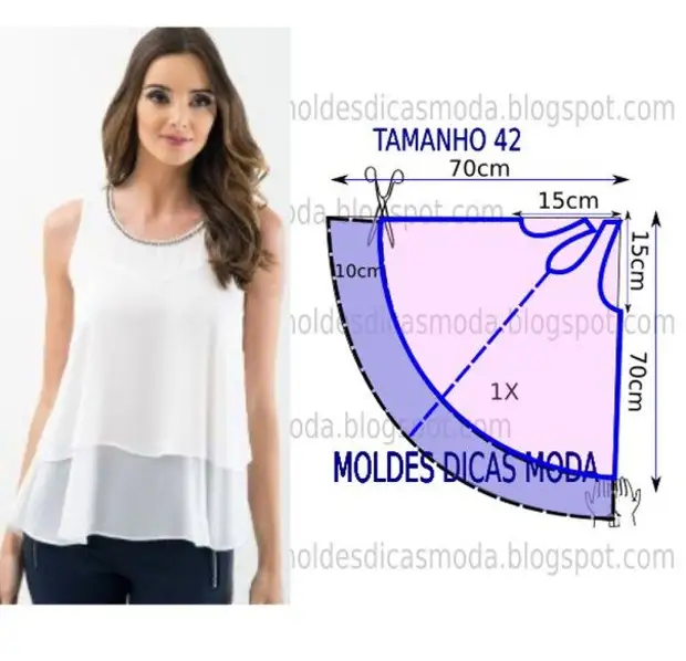 Едноставни модели на летни женски блузи