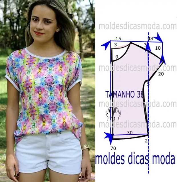 Едноставни модели на летни женски блузи