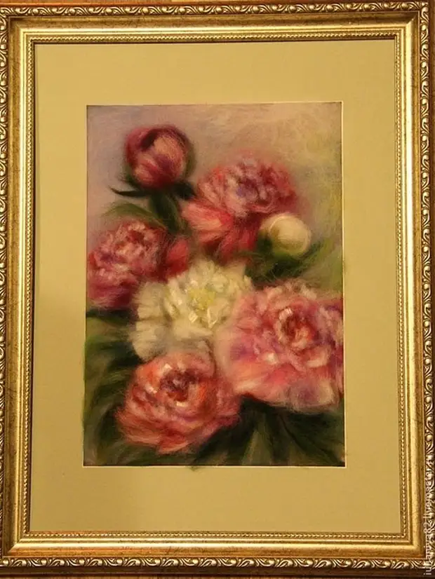 Malowanie zdjęć wełny Kwiaty (7) (525x700, 420 KB)