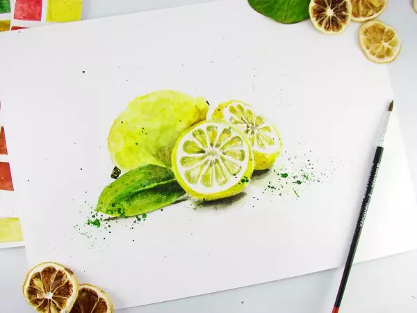 Lemon Watercolor