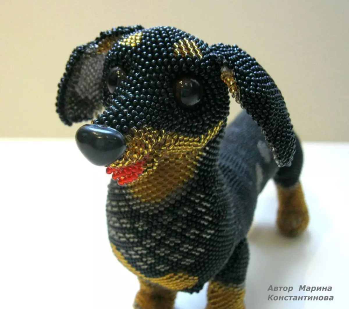 Gorgeous dogs from Bead Marina Konstantinova