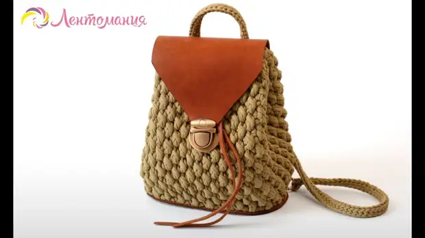 Knit charming and comfortable knitted yarn backpacks