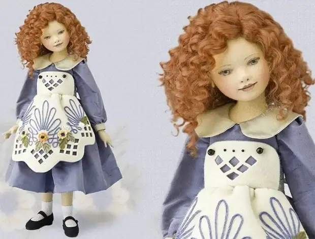 Bonecos maravilhosos do artista de feltro-marionetista Maggie Icono