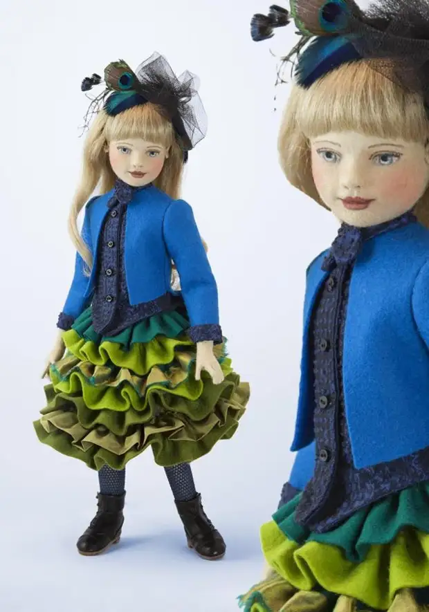 Bonecos maravilhosos do artista de feltro-marionetista Maggie Icono