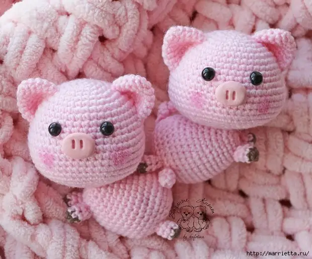 Symbol y Flwyddyn Newydd - Piglets Amigurumi (10) (599x499, 215kb)