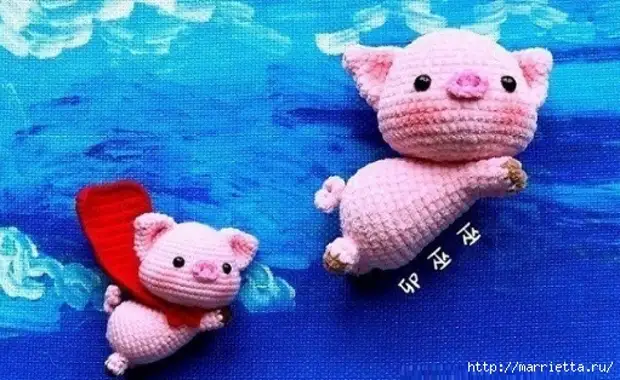 Символ на новата година - прасенца Amigurumi (3) (511x314, 168KB)