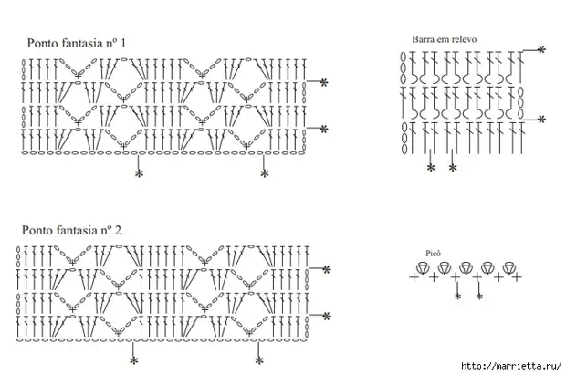 Saia longa crochet. Esquemas de tricô (4) (680x451, 135KB)