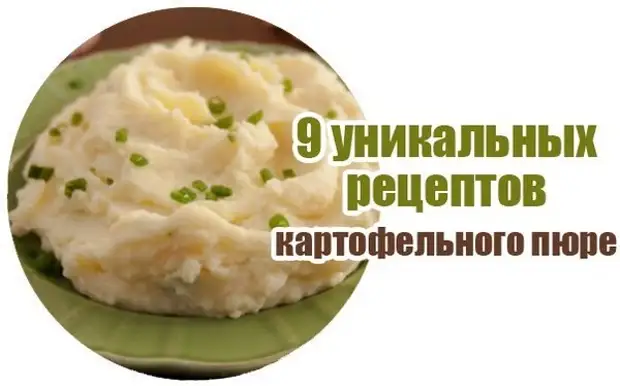 9 Unike Potato Puree resepten