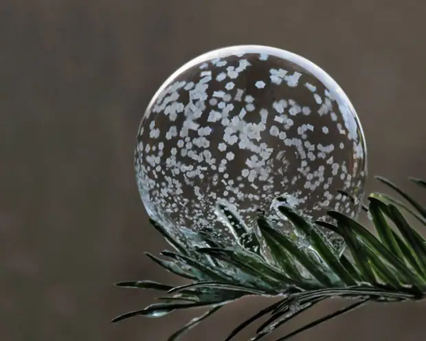 Surprenez le père Noël lui-même - comment faire souffler des bulles de savon dans le froid