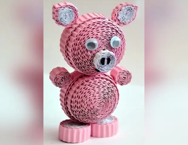 Pig by quilling technyk
