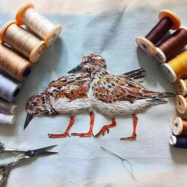 Broderie volumétrique, charmant la beauté de la faune