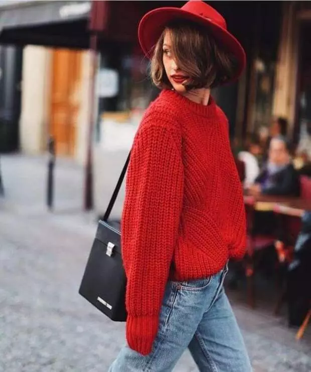 Rote Sweatshirts: Die besten Kombinationen dieses Herbstes und des Winters