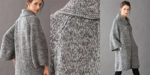 Pattern of a coat-cocoon with your own hands