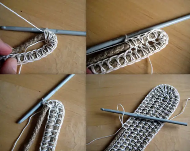 Mit Hilfe von Seil und Garn können Sie das Erstaunliche mit Häkeln verknüpfen