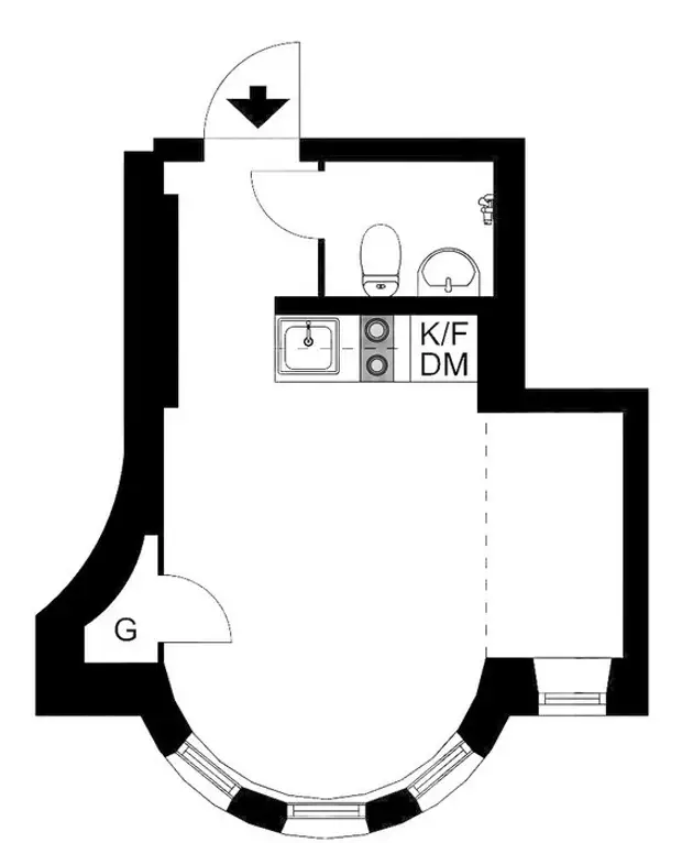 Disposition de l'appartement.