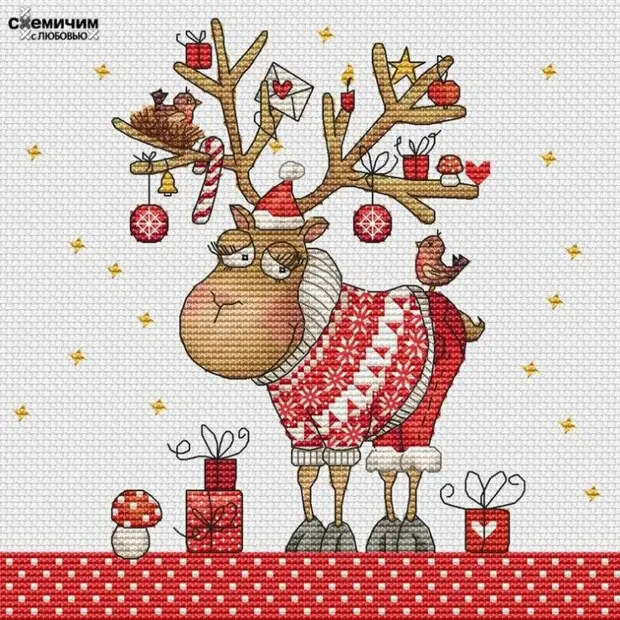 Délicieux Derifs du Nouvel An: Belles idées de broderie festive