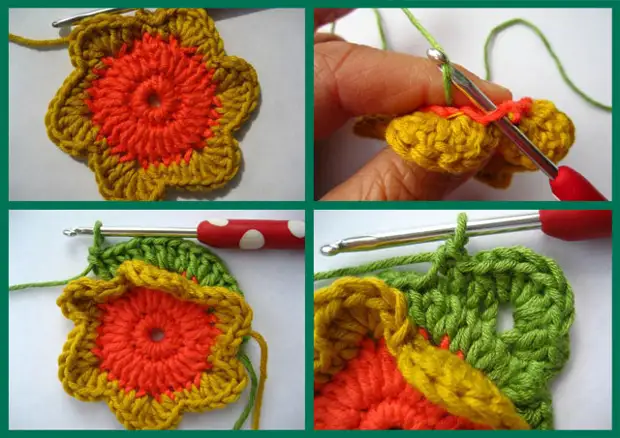 როგორ გვაკავშირებს ვარდების crochet