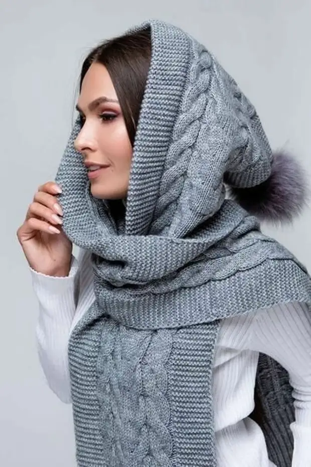 18 extraordinary knitted hooded scarves