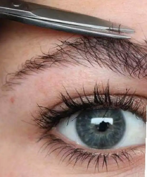 Correction des sourcils Seul: instructions pas à pas