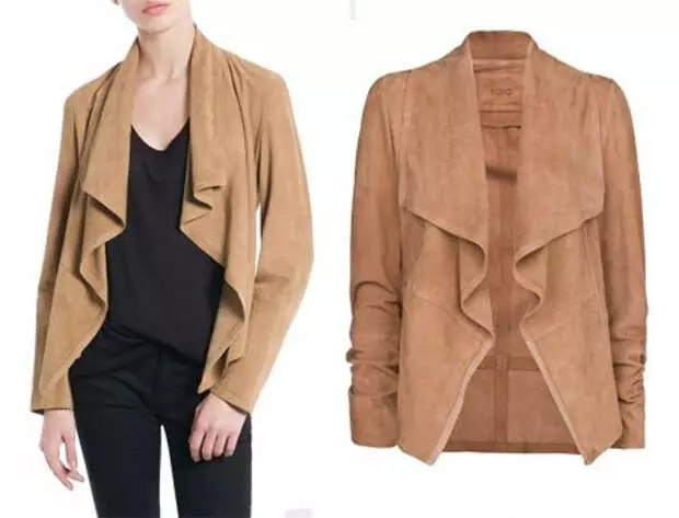 Patrón de chaqueta de cuero fino o ropa de punto.