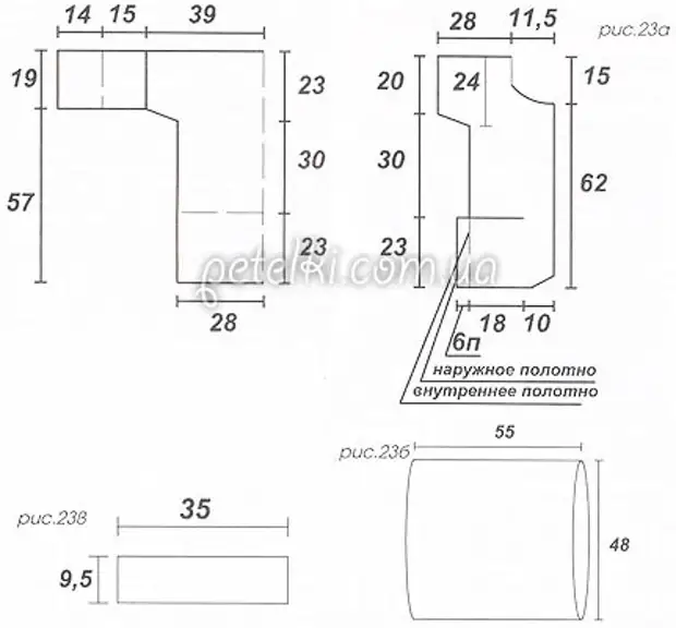 編針を備えたセットトランスSvetlana Wolfhoundからのコート、スカーフループおよび皮膚。編み物、スキームの説明。