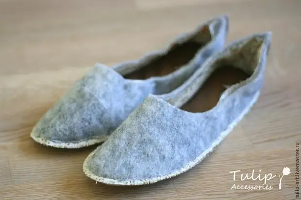 Como costurar tudo de retângulos. Nós costuramos chinelos - sapatos de balé para casa