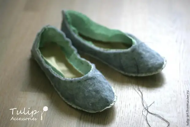 Kumaha ngaput sadayana tina sagi opat. Urang ngaput slippers - sapatu balet kanggo bumi