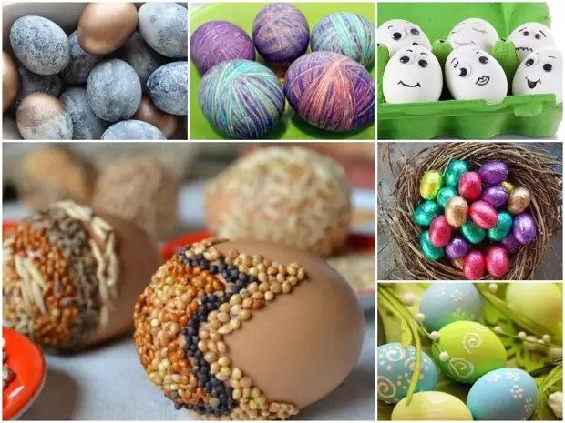 How to decorate eggs to Easter