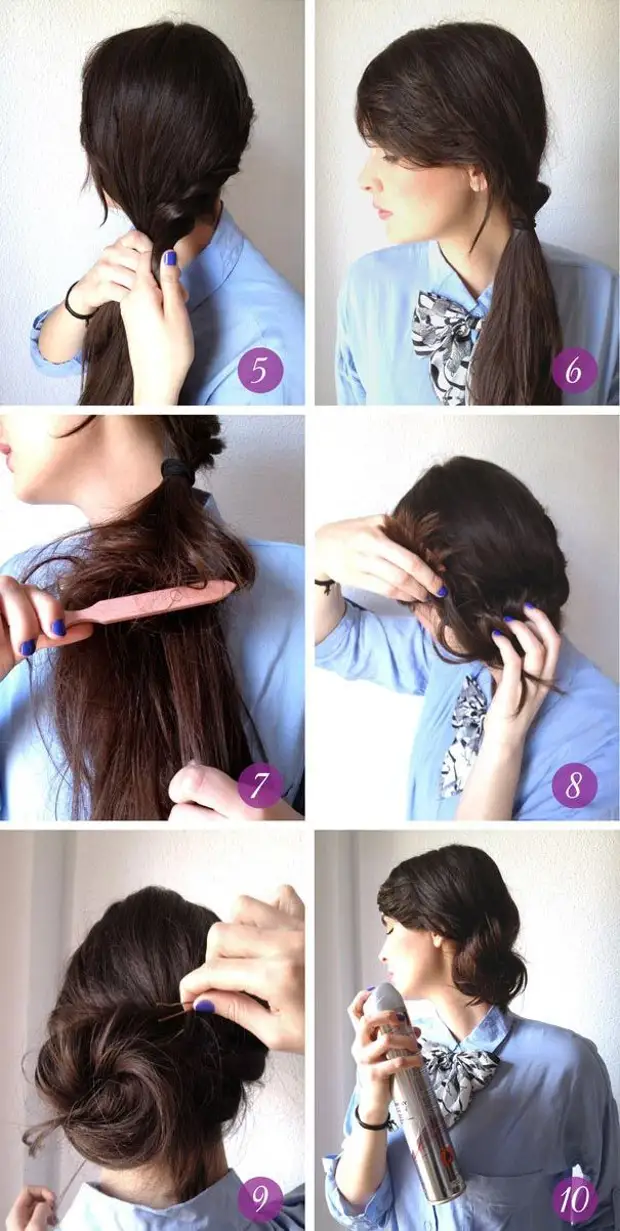 Hairstyle në 5 minuta, hairstyles thjeshtë, hairstyles femra, hairstyles për flokët e gjatë