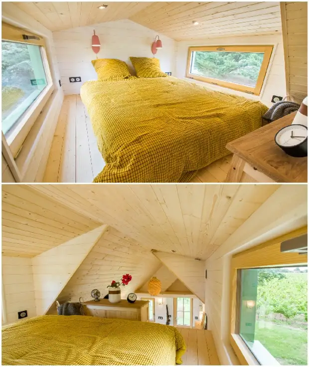 O cabană miniaturală de numai 6 metri în care puteți trăi cu toate facilitățile.