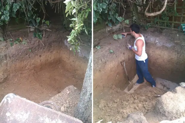 Cuando un árbol murió en el patio en el patio, decidió construir algo inusual en su lugar ...