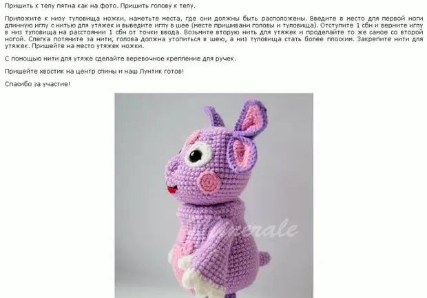 Amigurumi pradedantiesiems. Mezgimo žaislai su darbų schemomis ir aprašymais