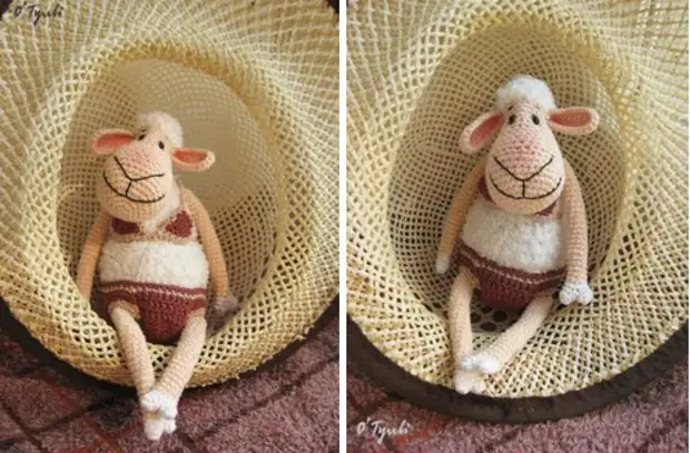 초보자를위한 amigurumi. 스키마와 설명서의 설명이있는 크로 셰 뜨개질 장난감