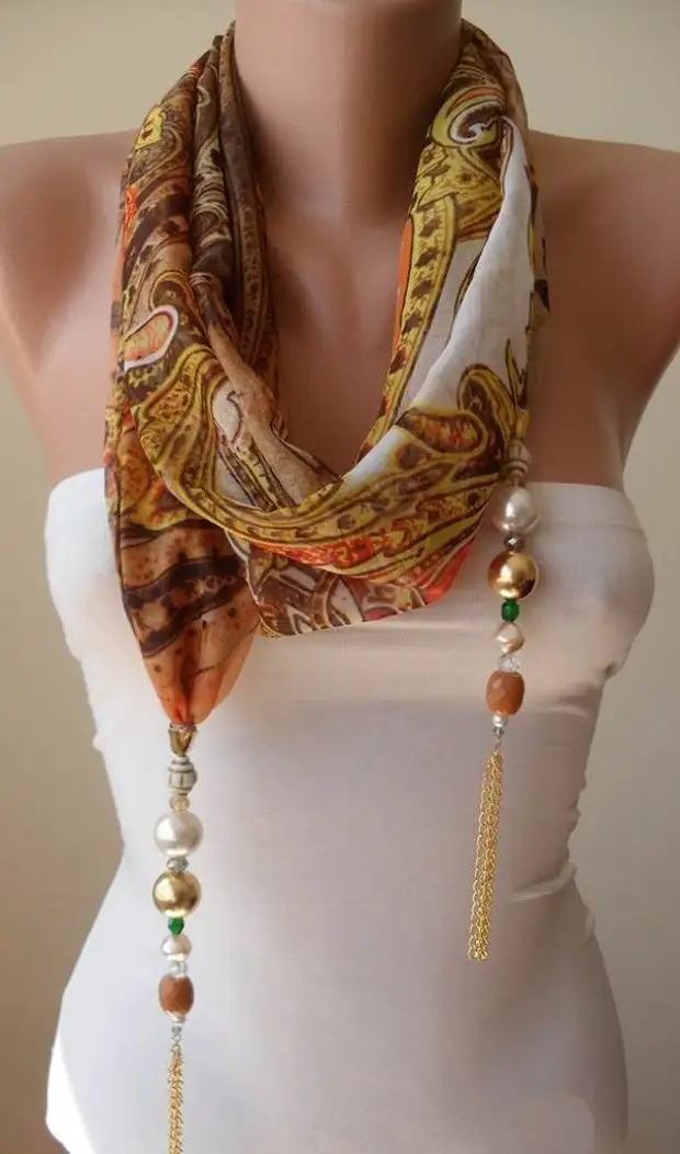 Bufanda elegante tricô