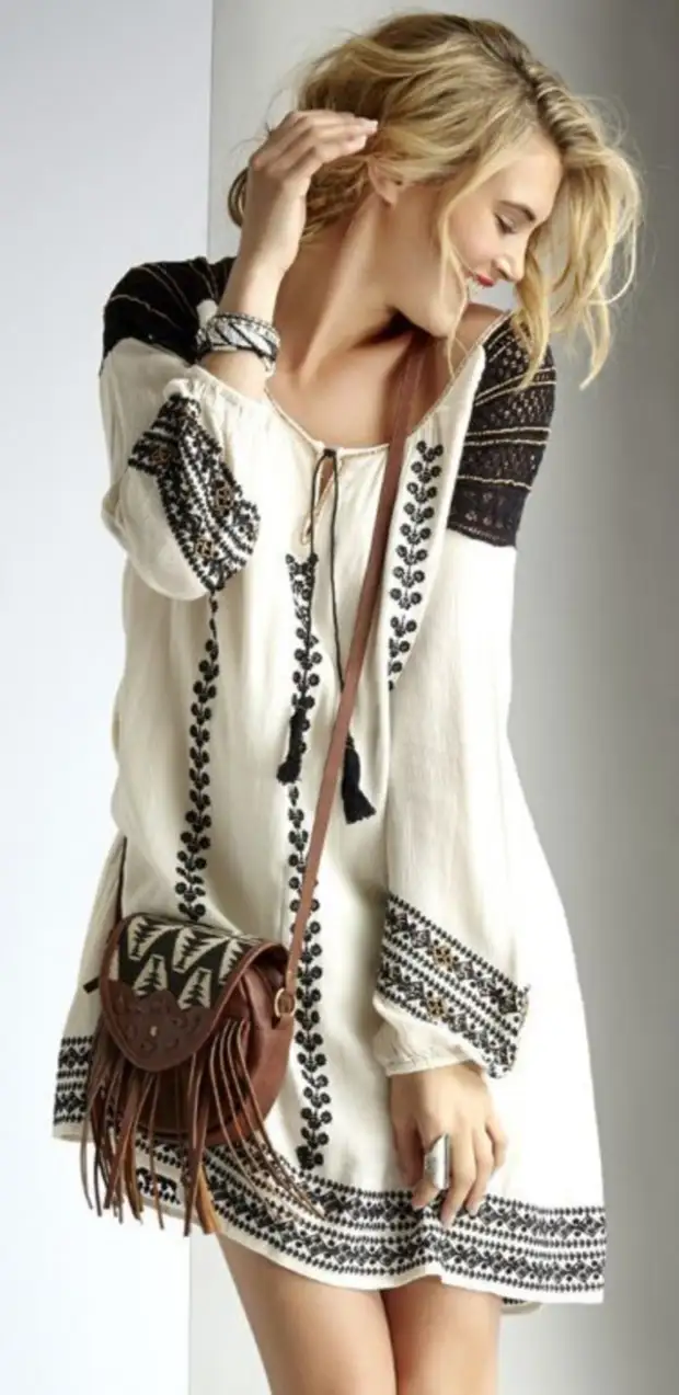 Skep 'n beeld in die styl van "Boho Casual", of hoe om Boho nie na die strand te dra nie