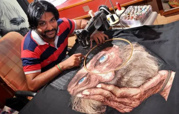 بھارت سے لڑکا ایک فنکار بننے کا خواب دیکھا
