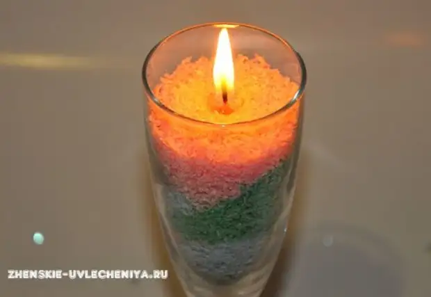 Lilin parut asal dari parafin yang multicolored