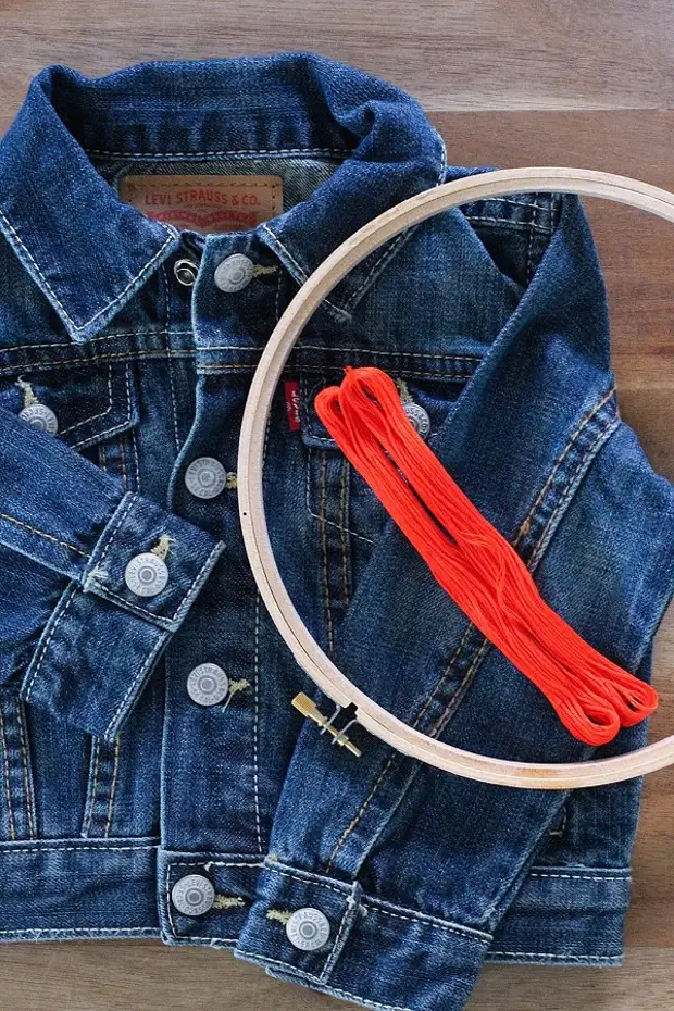 Dekorere en jeans jakke broderi: Master klasse og 33 ideer for inspirasjon