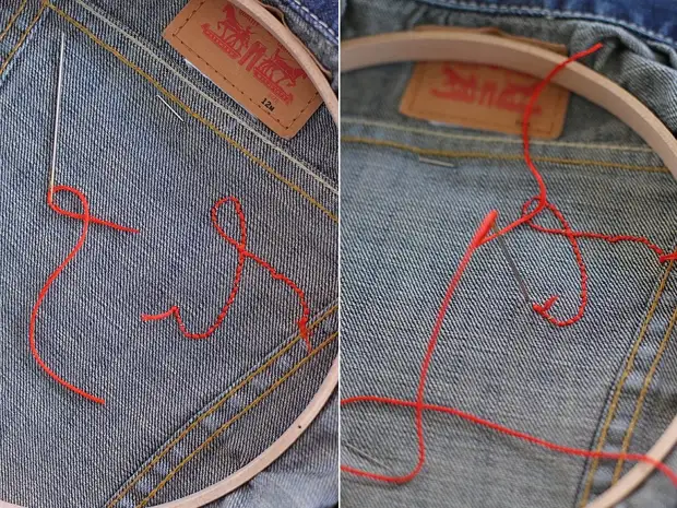 Dekorere en jeans jakke broderi: Master klasse og 33 ideer for inspirasjon