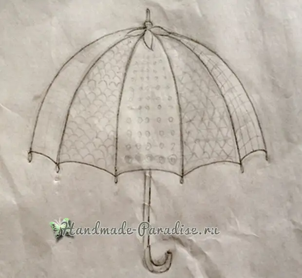 Hímzés esernyő sablon